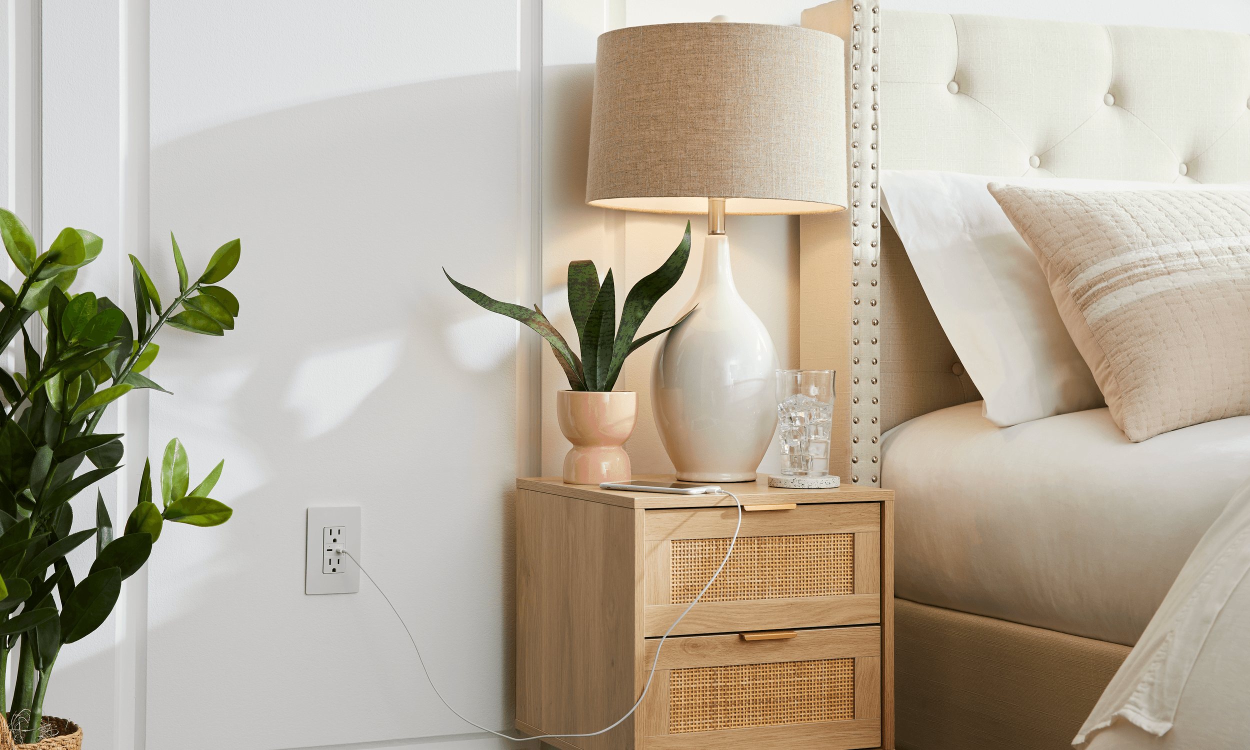 Wireless + USB Wall Charging